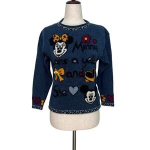 MICKEY'S STUFF Kids' Vintage 90s Minnie Sweater Size M/10-12
